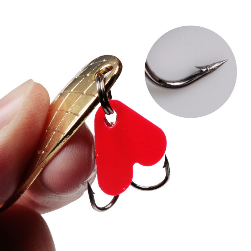 1PCS Metal Jigging Spinner Spo – Fishing Hook Treble Bewertung und Preis