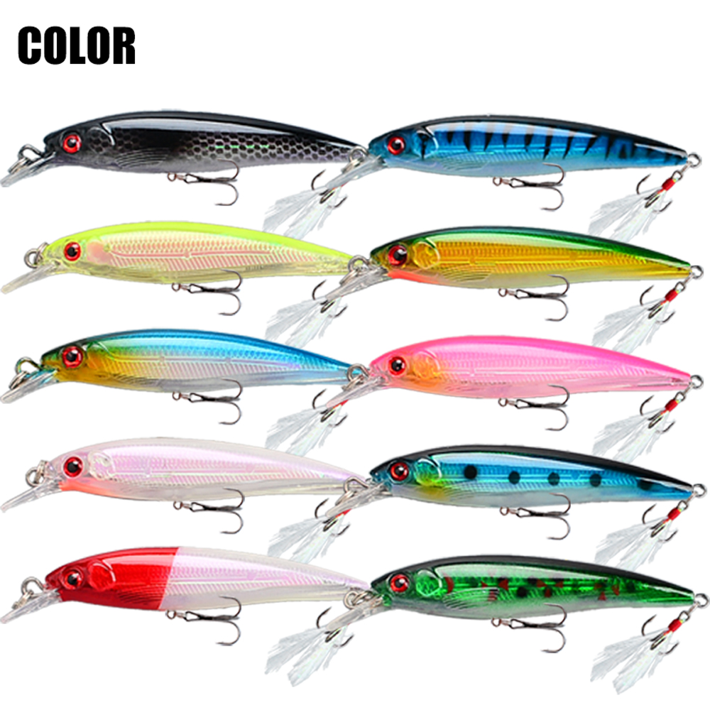 10pcs Bionic Minnow Fishing Lu – Fishing Hook Treble Bewertung und Preis