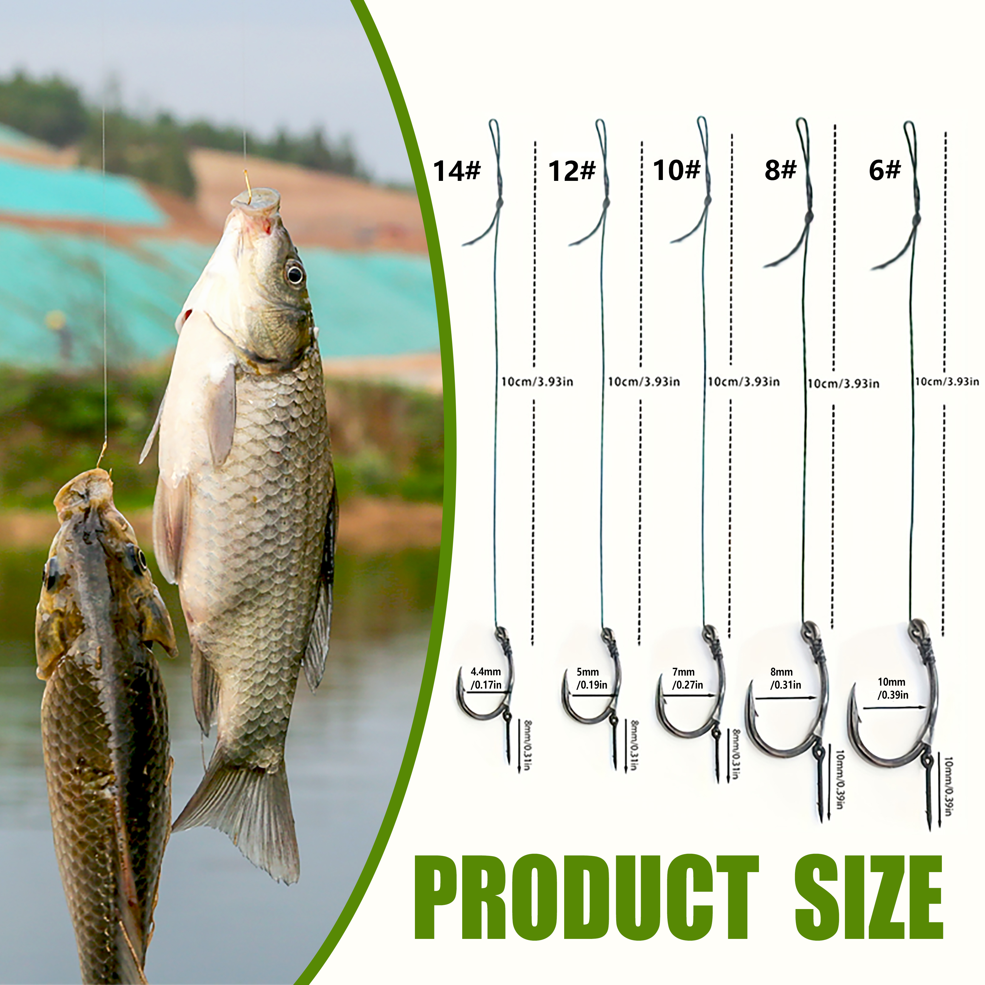 Carp Fishing Rigs Pre Tied, Me – Fishing Hook Barbless Bewertung und Preis