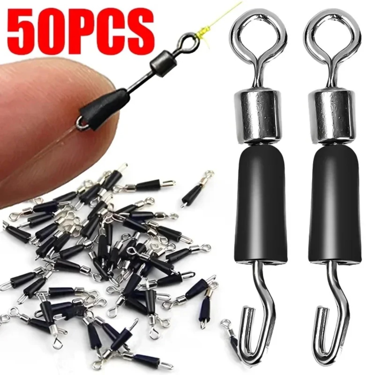 50pcs Carp Fishing Quick Chang – Fishing Hook Jig Bewertung und Preis