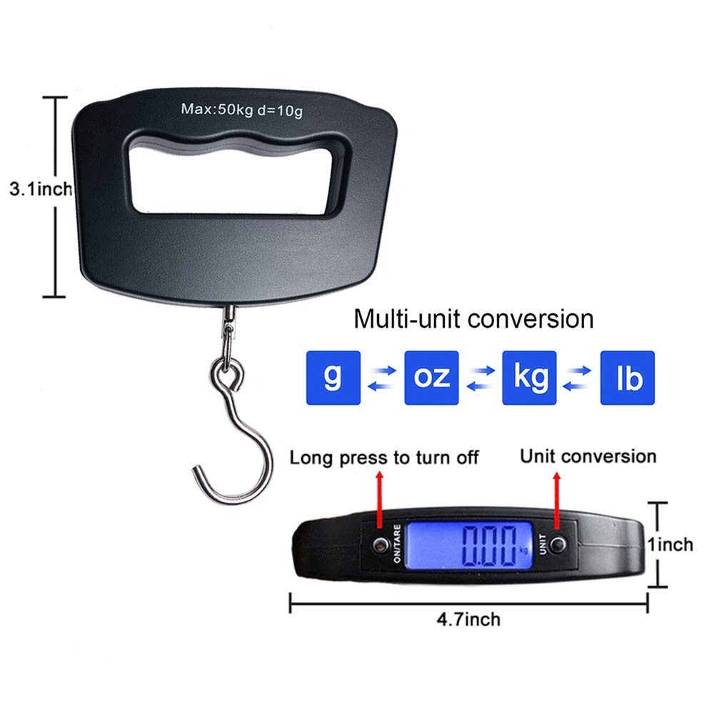 50kg Portable Handheld Digital – Fishing Hook Stainless Steel Bewertung und Preis