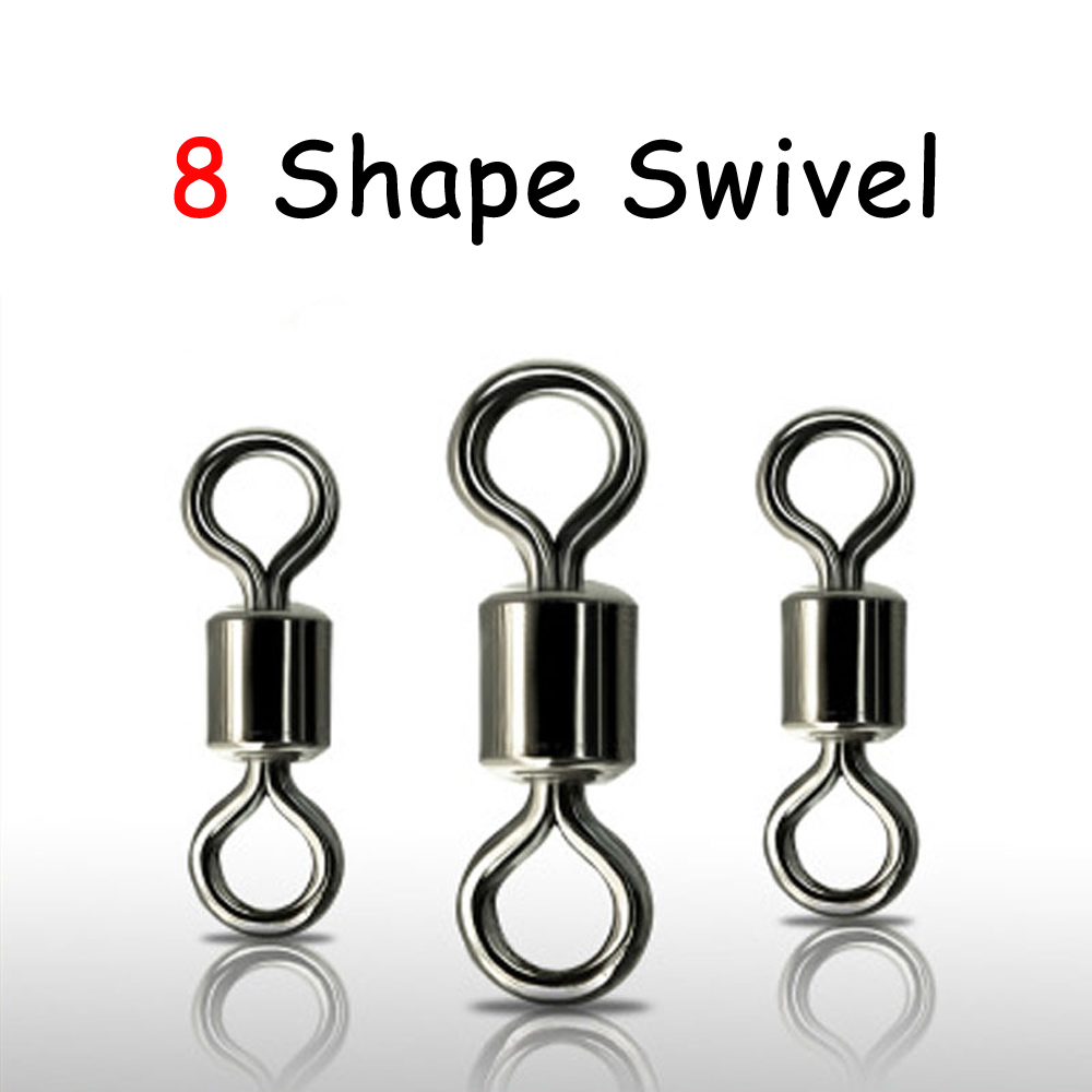 100Pcs Black 8 Shape Rolling s – Fishing Hook Size Bewertung und Preis