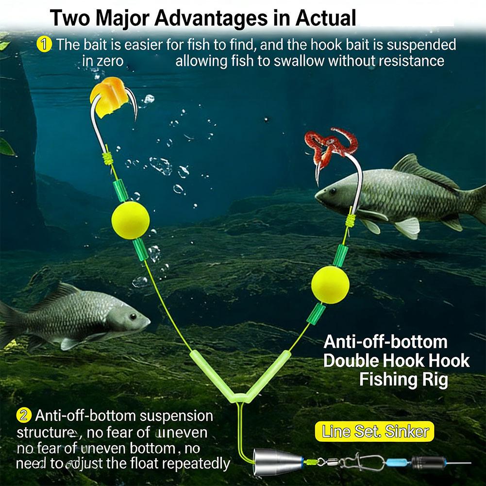 Reverse Off-Bottom Double Hook – Fishing Hook Weedless Bewertung und Preis