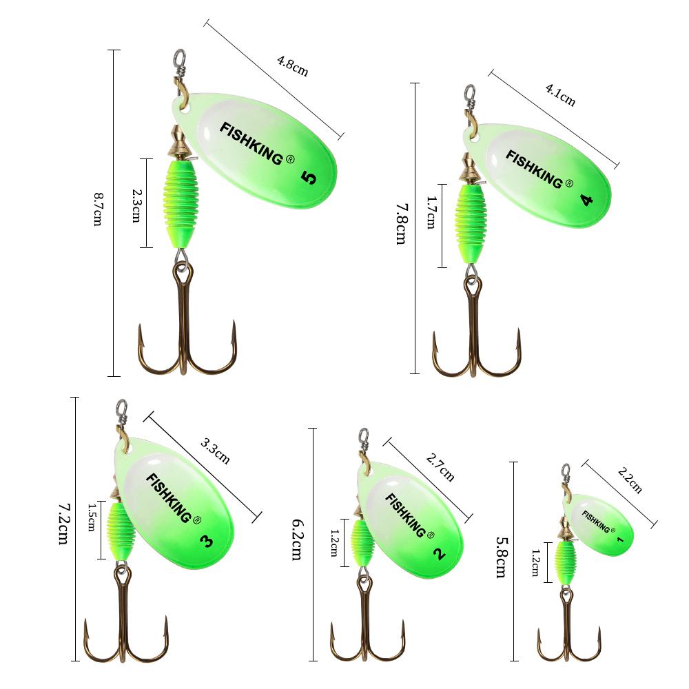 Metal Fishing Lure 4g 4.8g 7g  – Fishing Hook Treble Bewertung und Preis