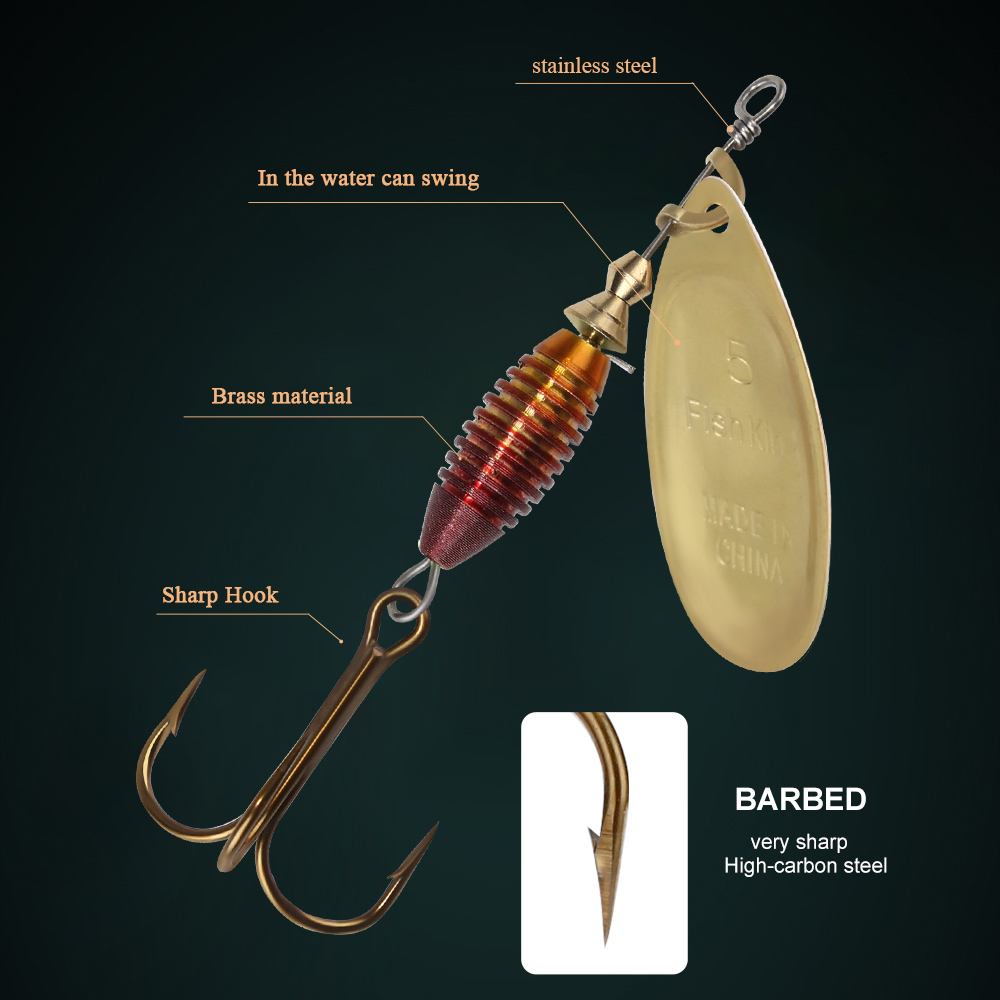 Metal Fishing Lure 4g 4.8g 7g  – Fishing Hook Treble Bewertung und Preis