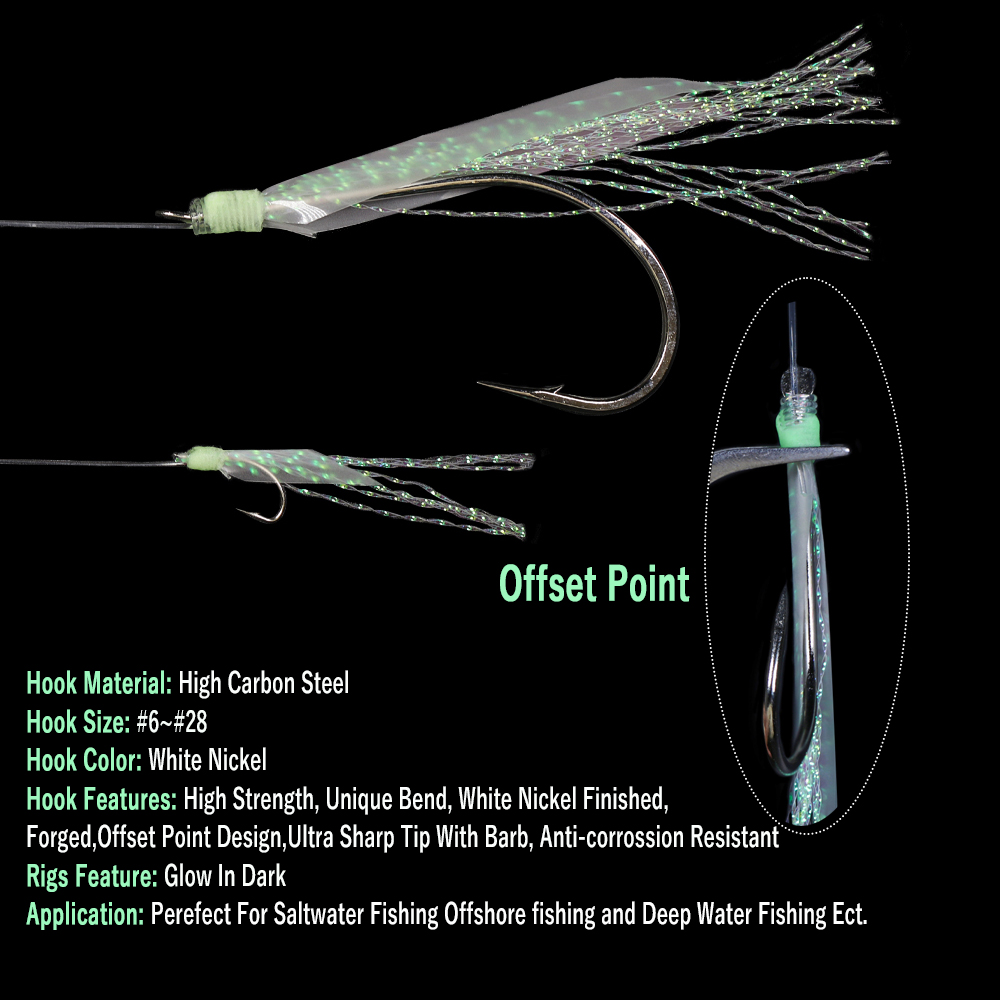 WIFREO 50pc Luminous Simulated – Fishing Hook Circle Bewertung und Preis