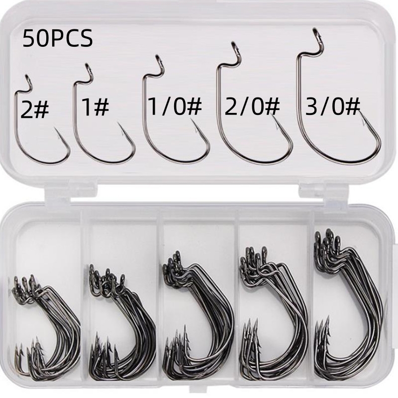 50Pcs/Box High Carbon Steel Fi – Fishing Hook Jig Bewertung und Preis