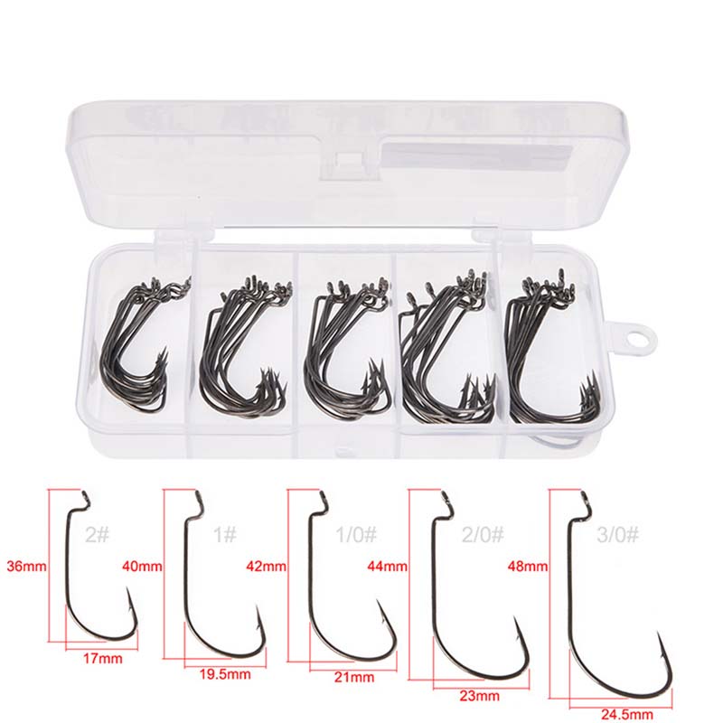 50Pcs/Box High Carbon Steel Fi – Fishing Hook Jig Bewertung und Preis