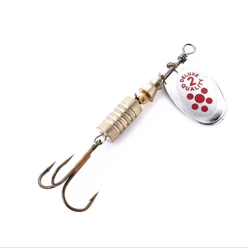 1PCS Metal Plating Spinner Bai – Fishing Hook Treble Bewertung und Preis