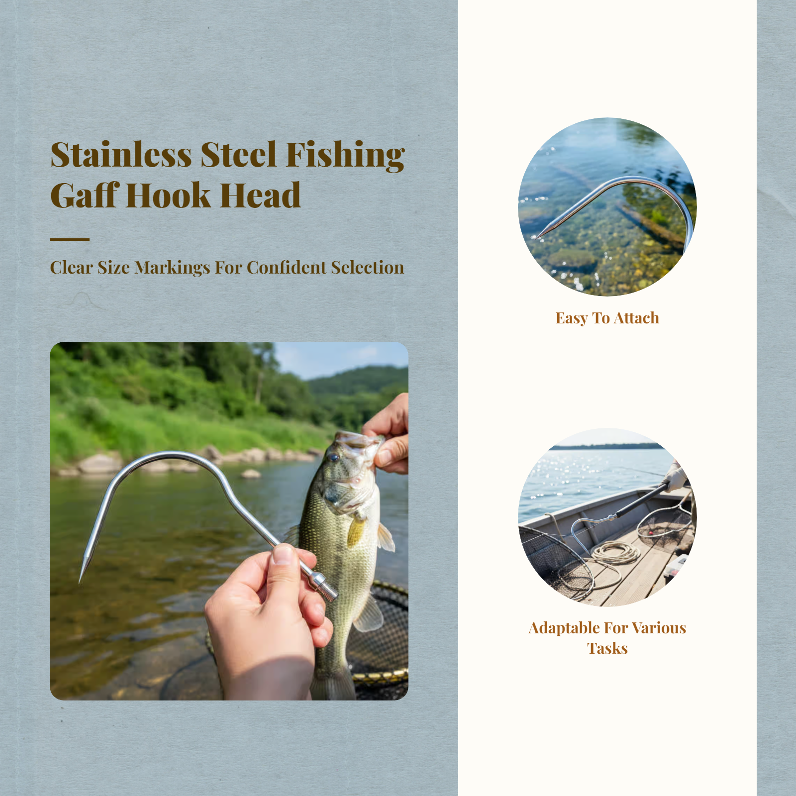 Fishing Sickle Head Stainless  – Fishing Hook Size Bewertung und Preis