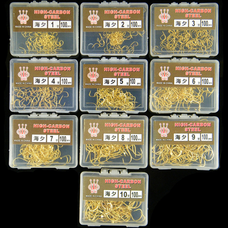 【100pcs Boxed Haiyu Fish Hooks – Fishing Hook Assortment Bewertung und Preis