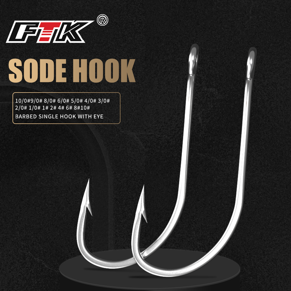 FTK Fishing Hooks 1-10#50PCS 1 – Fishing Hook Offset Bewertung und Preis