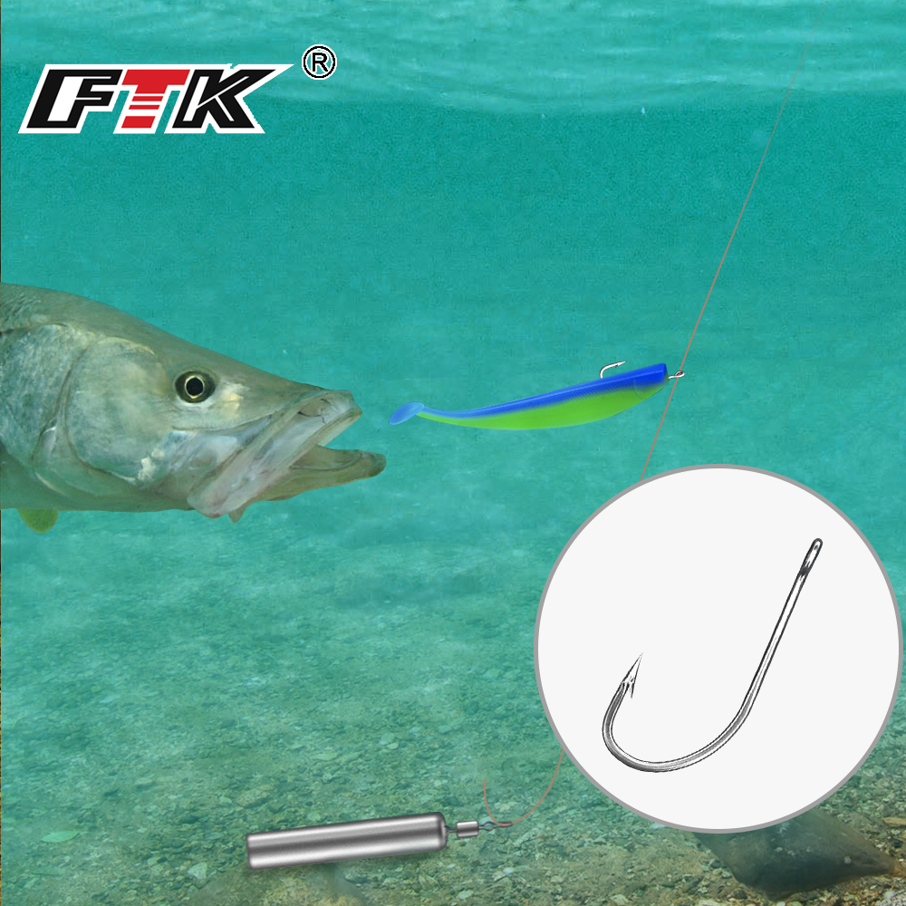 FTK Fishing Hooks 1-10#50PCS 1 – Fishing Hook Offset Bewertung und Preis