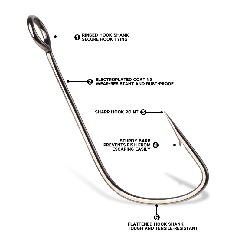 Supercontinent 2#-12# 10pcs Ba – Fishing Hook Offset Bewertung und Preis